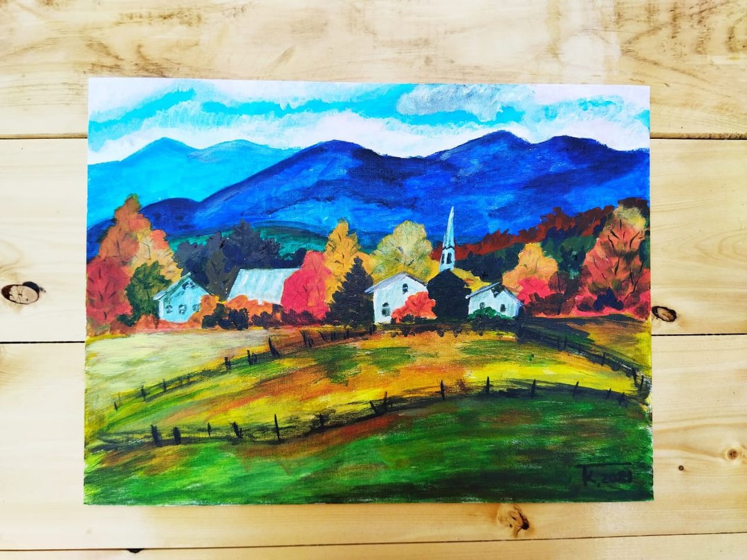 绘画 乡村风景 墙壁装饰 乡村风景 印象派 - 海报/装饰画/版画 - 压克力 绿色
