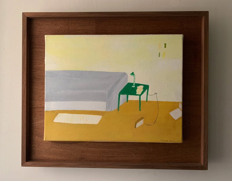 油画作品--客厅 - 海报/装饰画/版画 - 棉．麻 