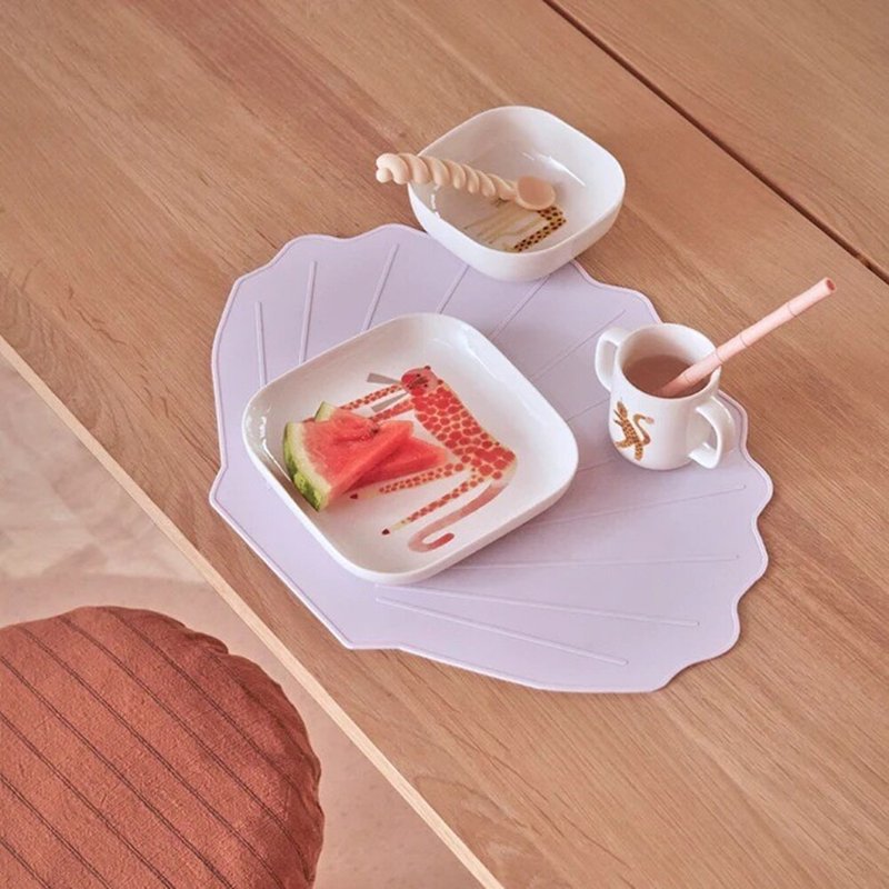 OYOY Moira手绘风陶瓷餐具组 / 粉红喵 - 儿童餐具/餐盘 - 陶 