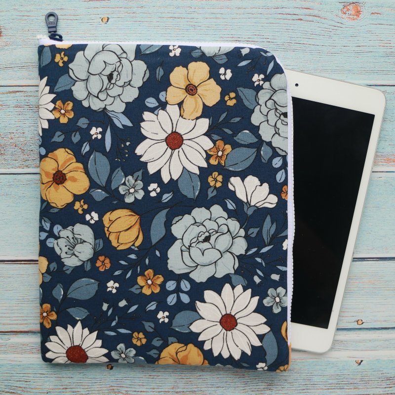 6寸 电子书 收纳包 (阅读器保护套) L型拉链袋电子书保护套 - 电脑包 - 棉．麻 