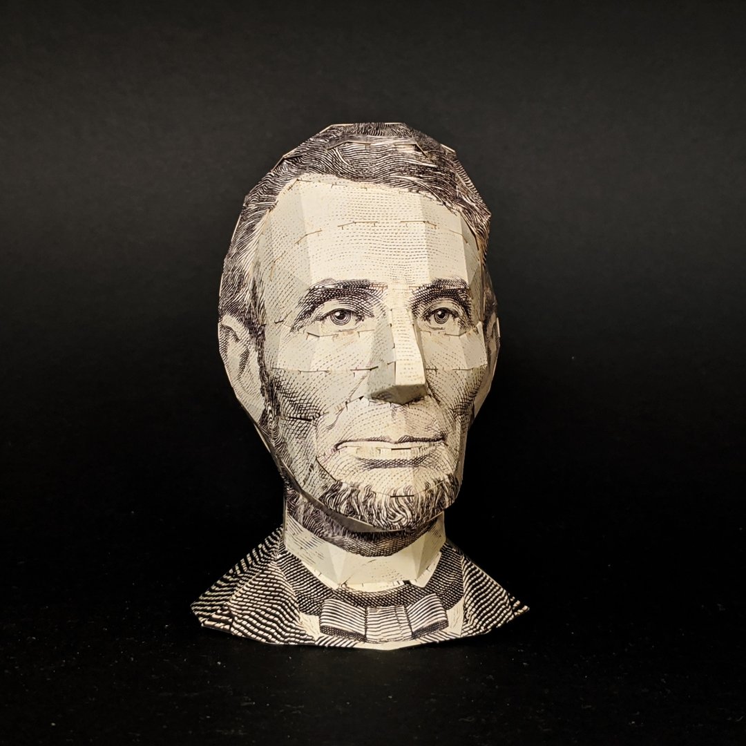 【酷比头纸模型】美国总统 林肯 Lincoln | 免剪贴 手作 立体拼图 - 木工/竹艺/纸艺 - 纸 多色