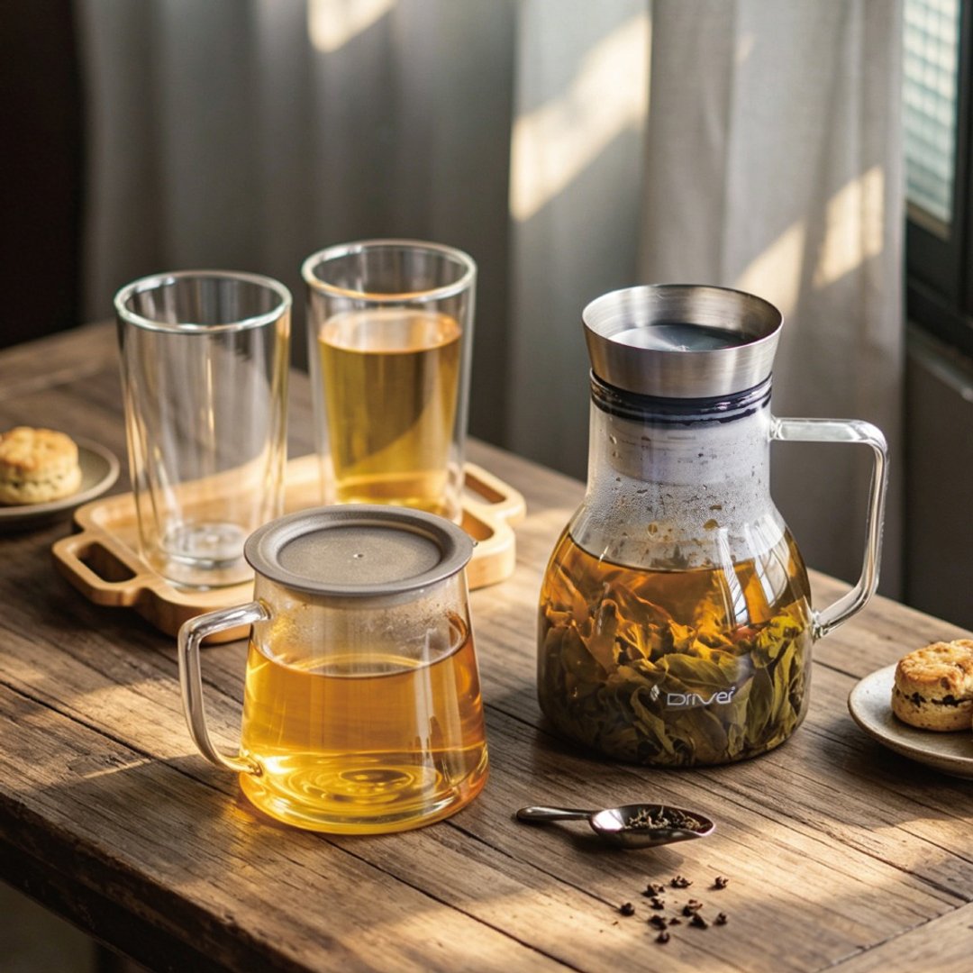 专利设计、荣获多项大奖肯定丨 Driver 甘丹茶壶聚会分享组 - 茶具/茶杯 - 不锈钢 银色