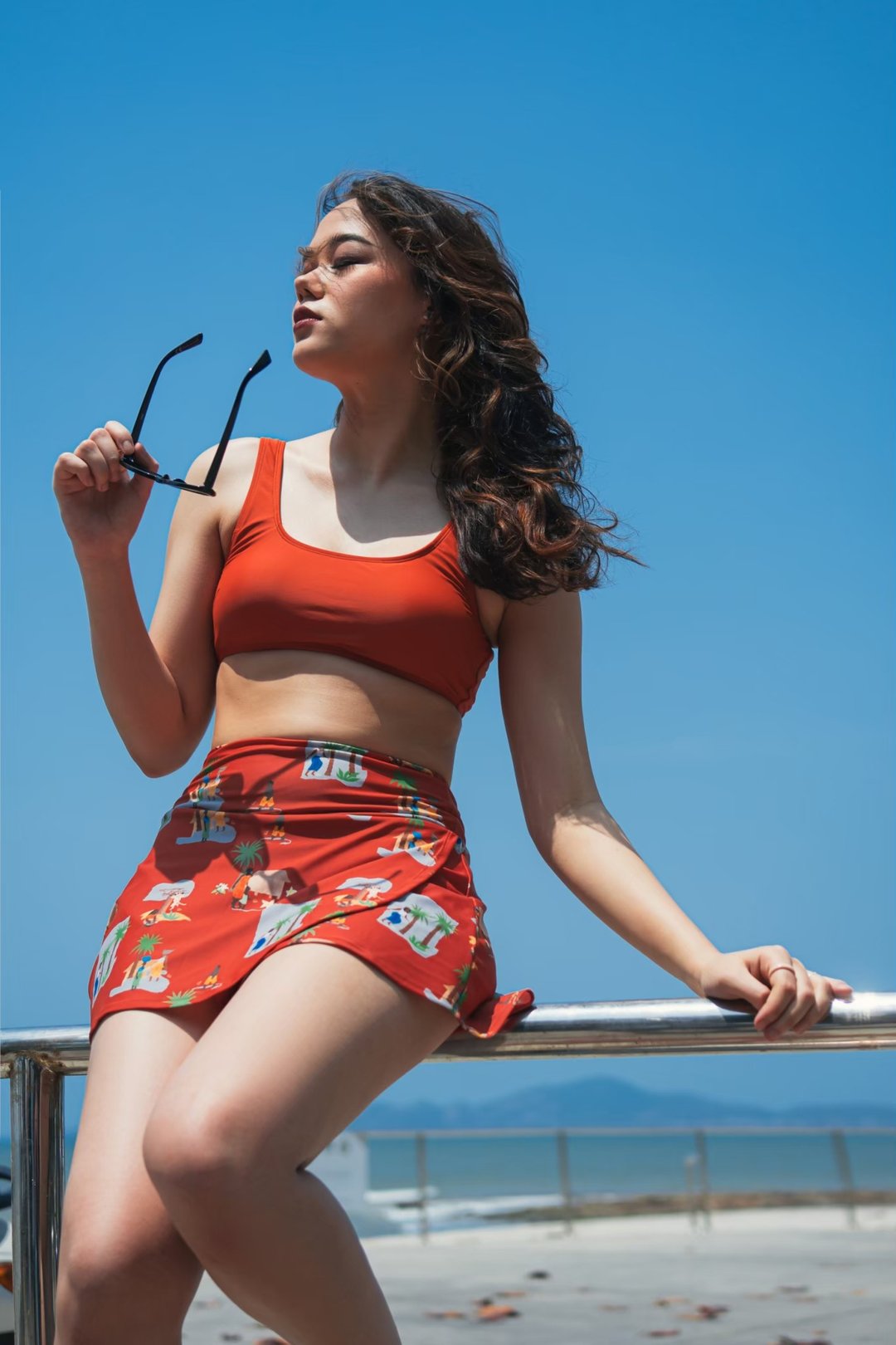 JAMAICA SKIRTED SHORTS - 女装泳衣/比基尼 - 其他材质 
