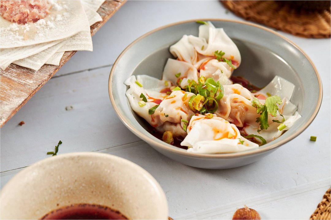 【123水饺】蛋皮馄饨 - 熟食小吃 - 新鲜食材 白色