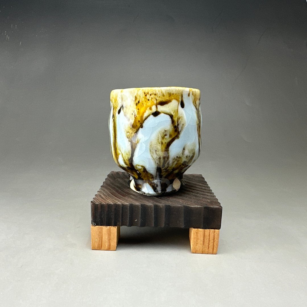 台湾名家杨晴晴【Handmade Cup】手作釉变杯18 - 其他杯子 - 陶 金色