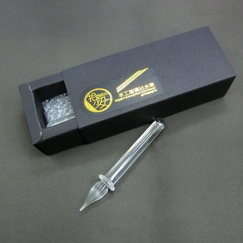 合作款-5cm迷你玻璃沾水笔 - 其他书写用品 - 玻璃 透明