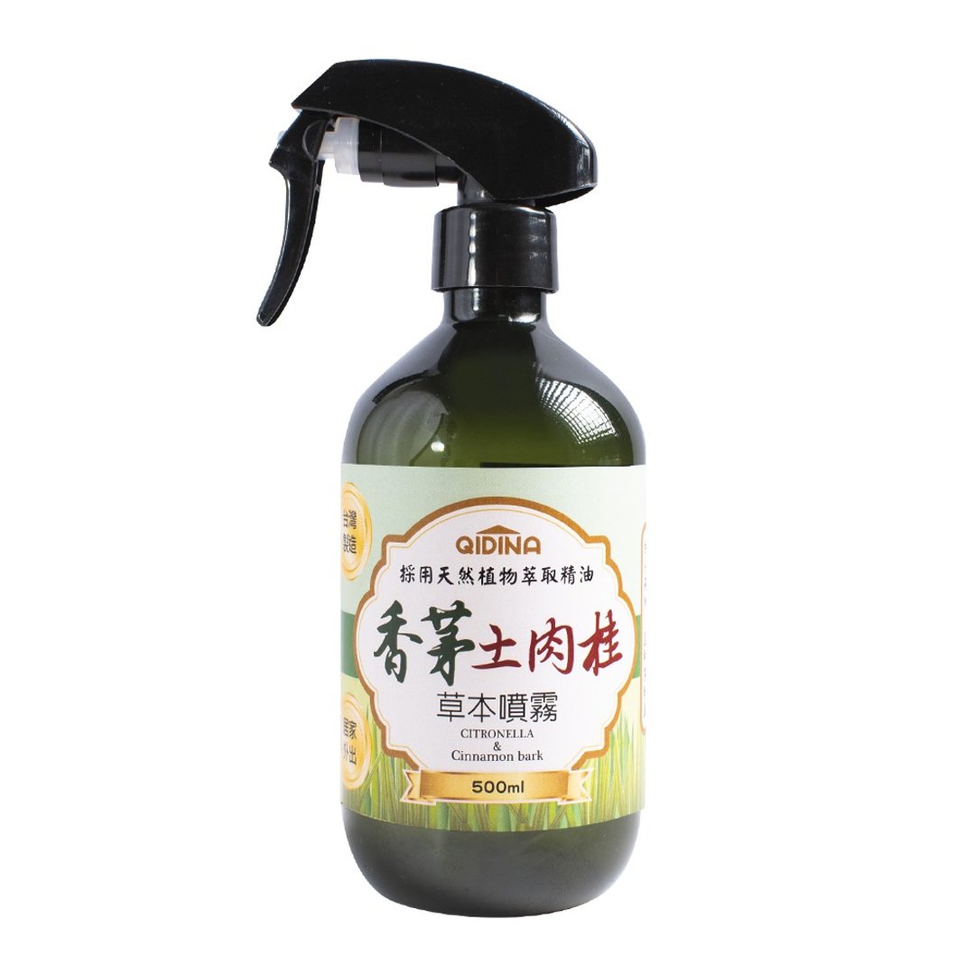 QIDINA 2入组 天然草本香茅土肉桂喷雾/拖地水 大容量 500ml - 香薰/精油/线香 - 其他材质 白色