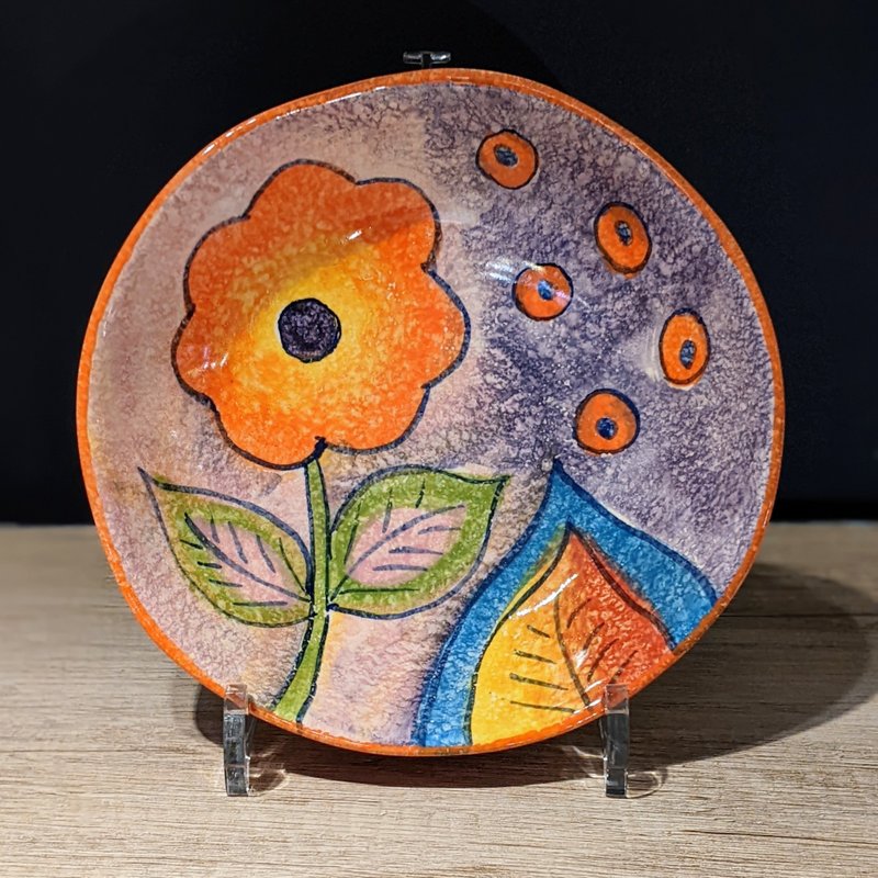 意大利手工陶- RA罗马之爱 深盘 19cm - 盘子/餐盘/盘架 - 陶 多色