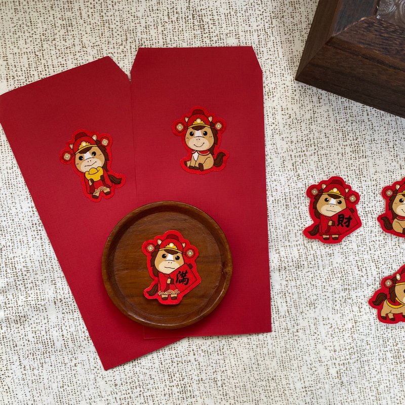 财神马到来///欢喜自由贴 红包袋 - 红包/春联 - 纸 红色