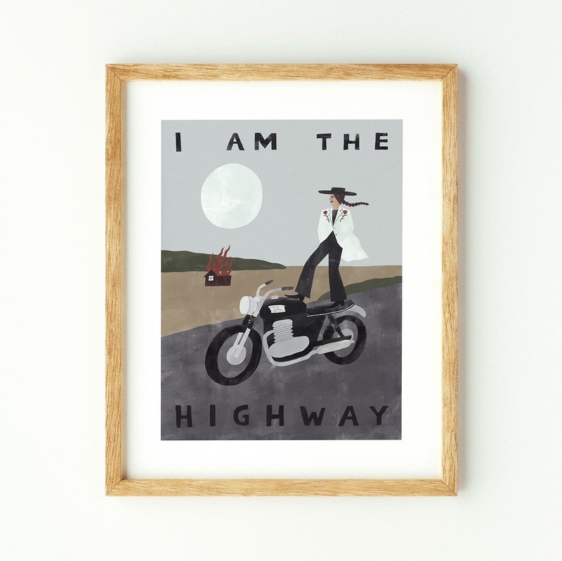 I am the Highway 我是公路 - 印刷画/海报 - 海报/装饰画/版画 - 纸 卡其色