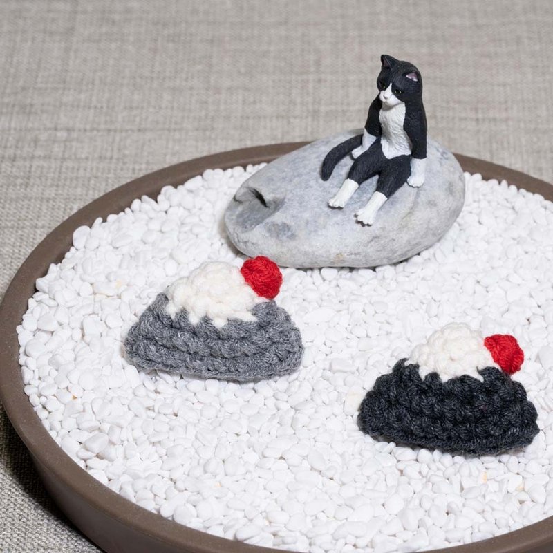 富士山别针 - 徽章/别针 - 棉．麻 蓝色