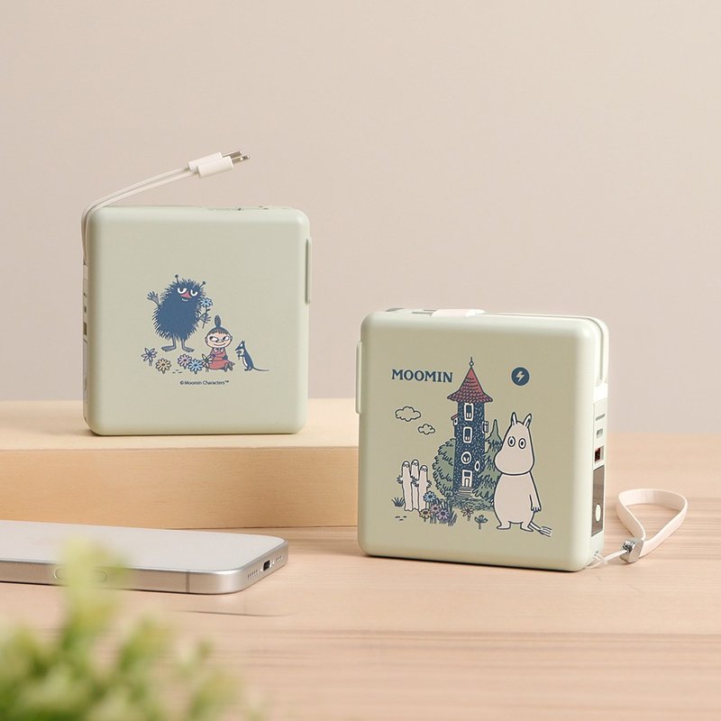 Moomin多功能行动电源-Moomin 姆明磁吸无线快充10000mAh万能充 - 充电宝/传输线 - 其他材质 