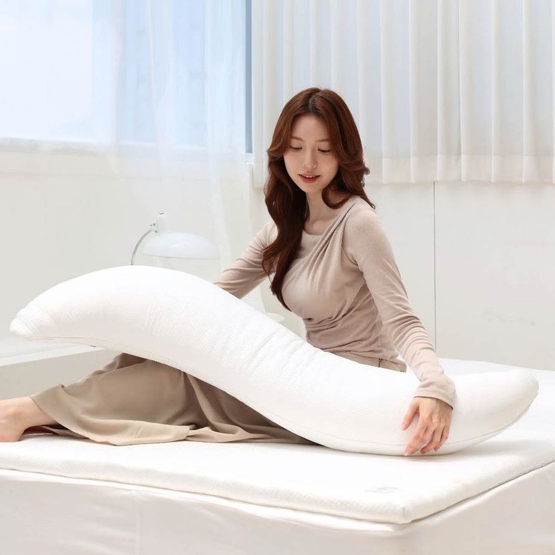 【ZAMZAM】Tsunooga冰羽纱 S型凉感孕妇枕(日本冰丝) - 枕头/抱枕 - 其他人造纤维 