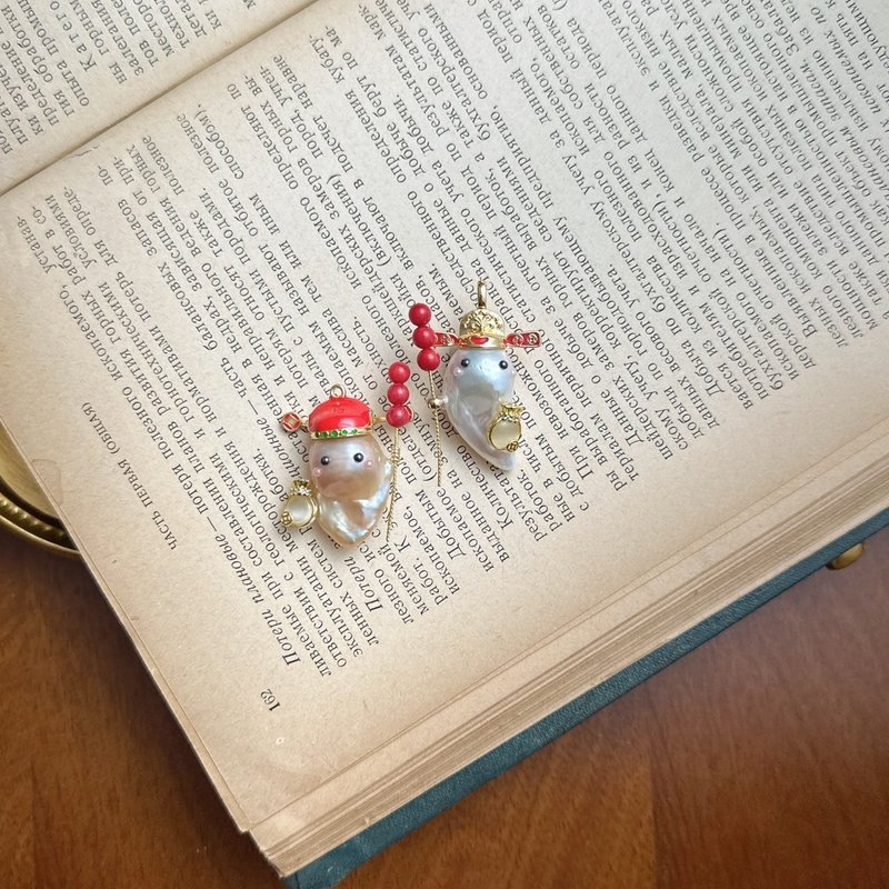 Alpha handmade 天然巴洛克珍珠 开运福袋珍珠小精灵 - 项链 - 珍珠 