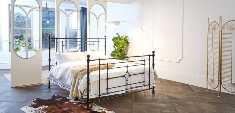 【双人床架】摩登系列-蒂凡妮/铁床架/猫抓/宠物友善/到府安装 - 其他家具 - 其他金属 黑色