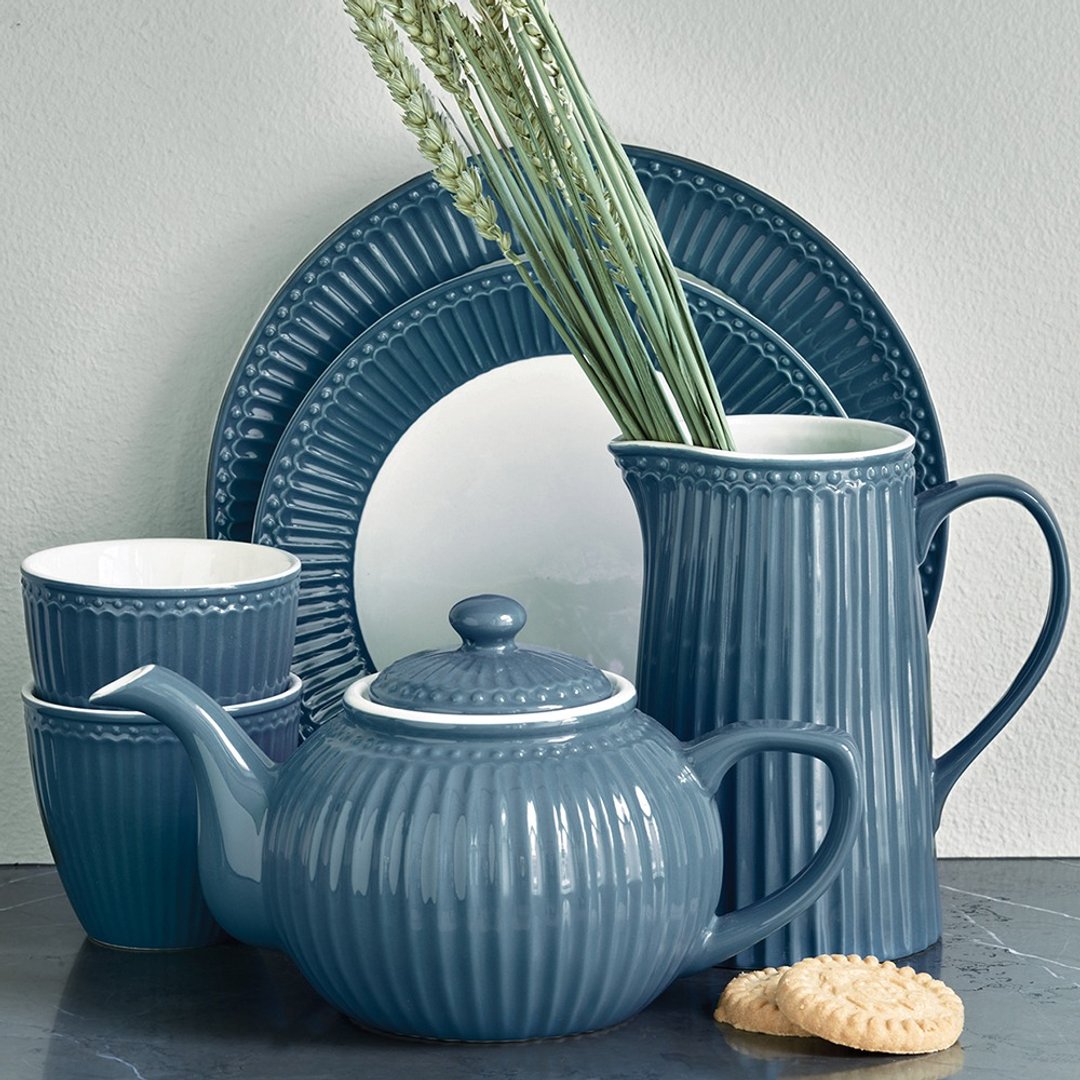丹麦GreenGate Alice blue 茶壶 / 马克杯 / 拿铁杯 - 茶具/茶杯 - 瓷 蓝色