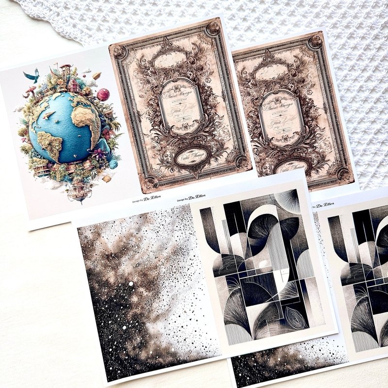 Z411 - 多样背景 - 贴纸 - 纸 