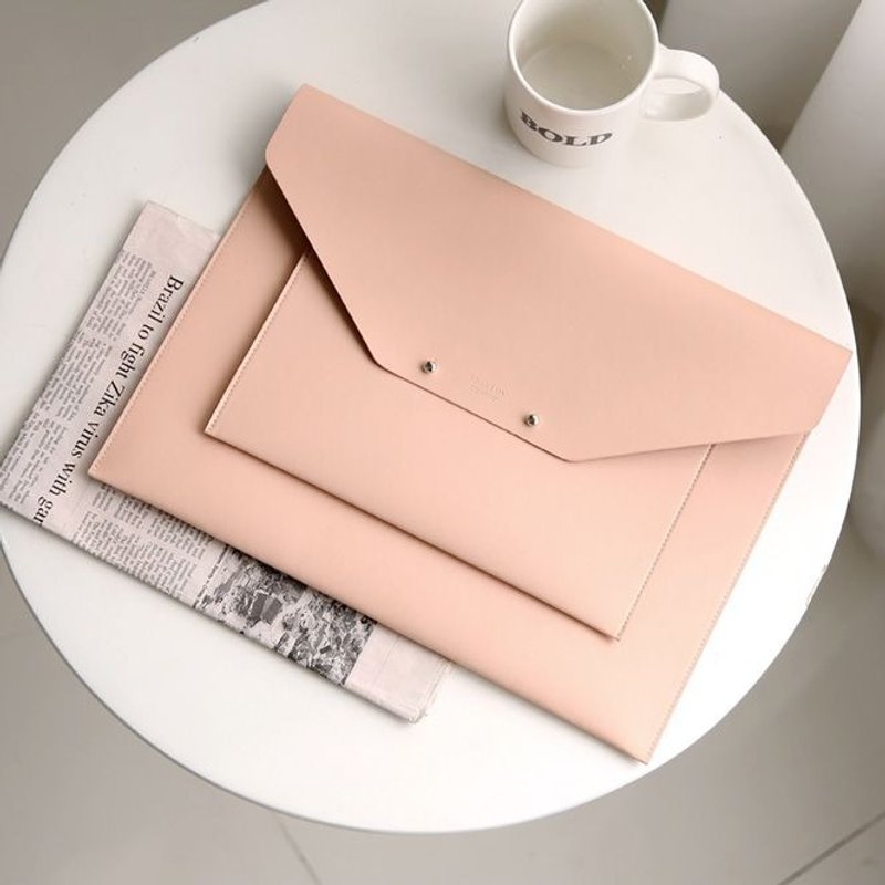 Funnymade-大人收纳皮革平板包-13.3寸-粉红,FNM34492 - 电脑包 - 真皮 粉红色