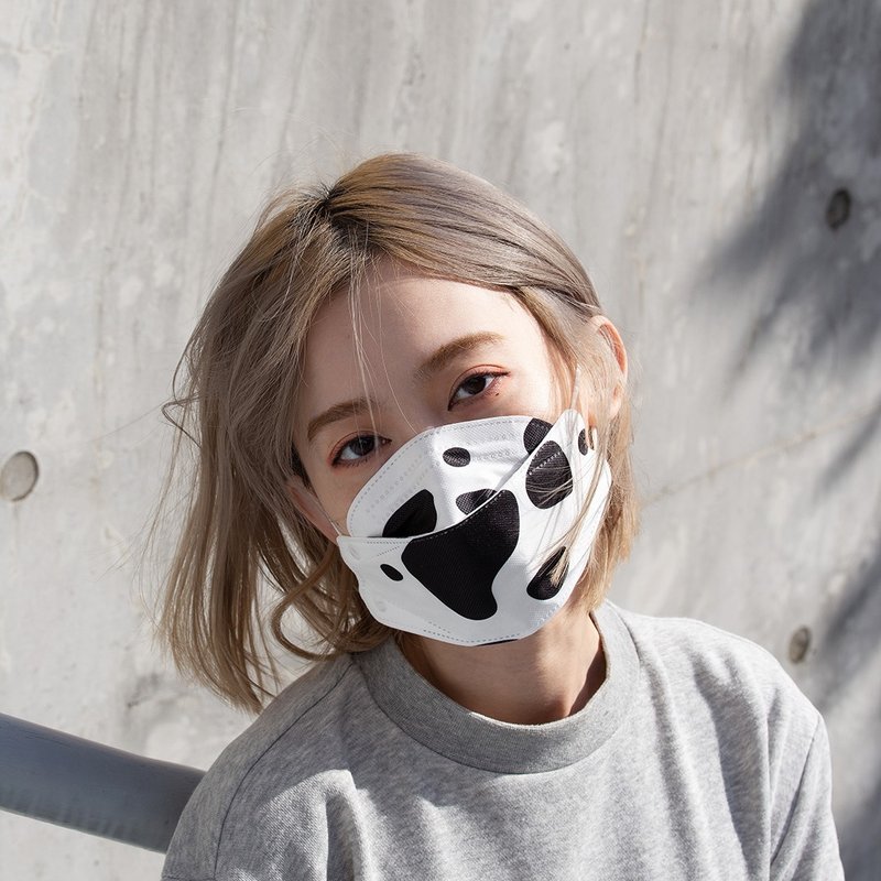 PUCHU角色限定_乳牛啾啾KF94立体口罩礼盒_五月生日月限时七折入! - 口罩 - 碳纤维 白色