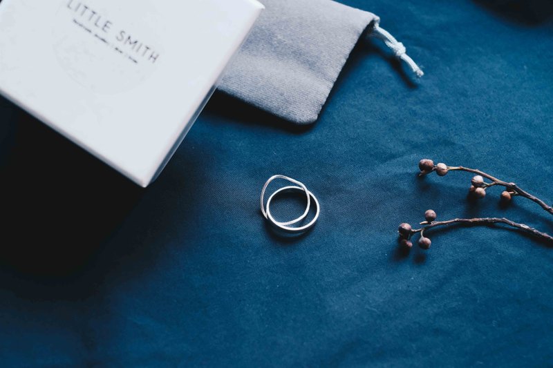 The Flow 925 纯银戒指 Style 1 定制礼物 - 戒指 - 其他金属 银色