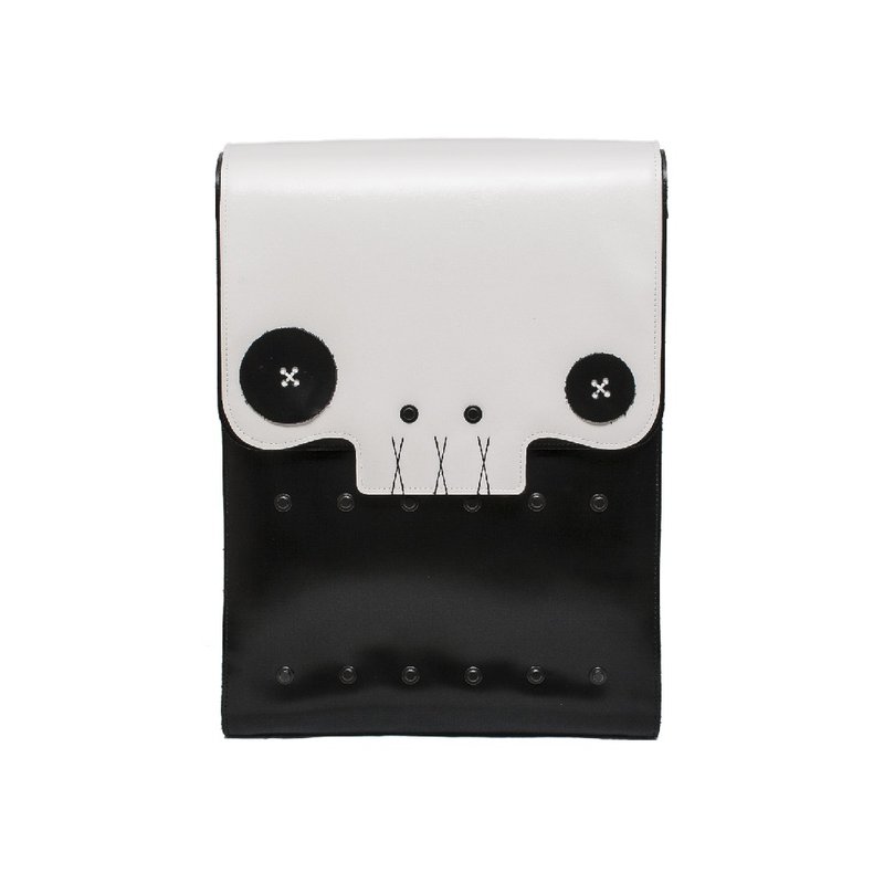 BURIED BIG COW LEATHER BACKPACK - 后背包/双肩包 - 真皮 白色