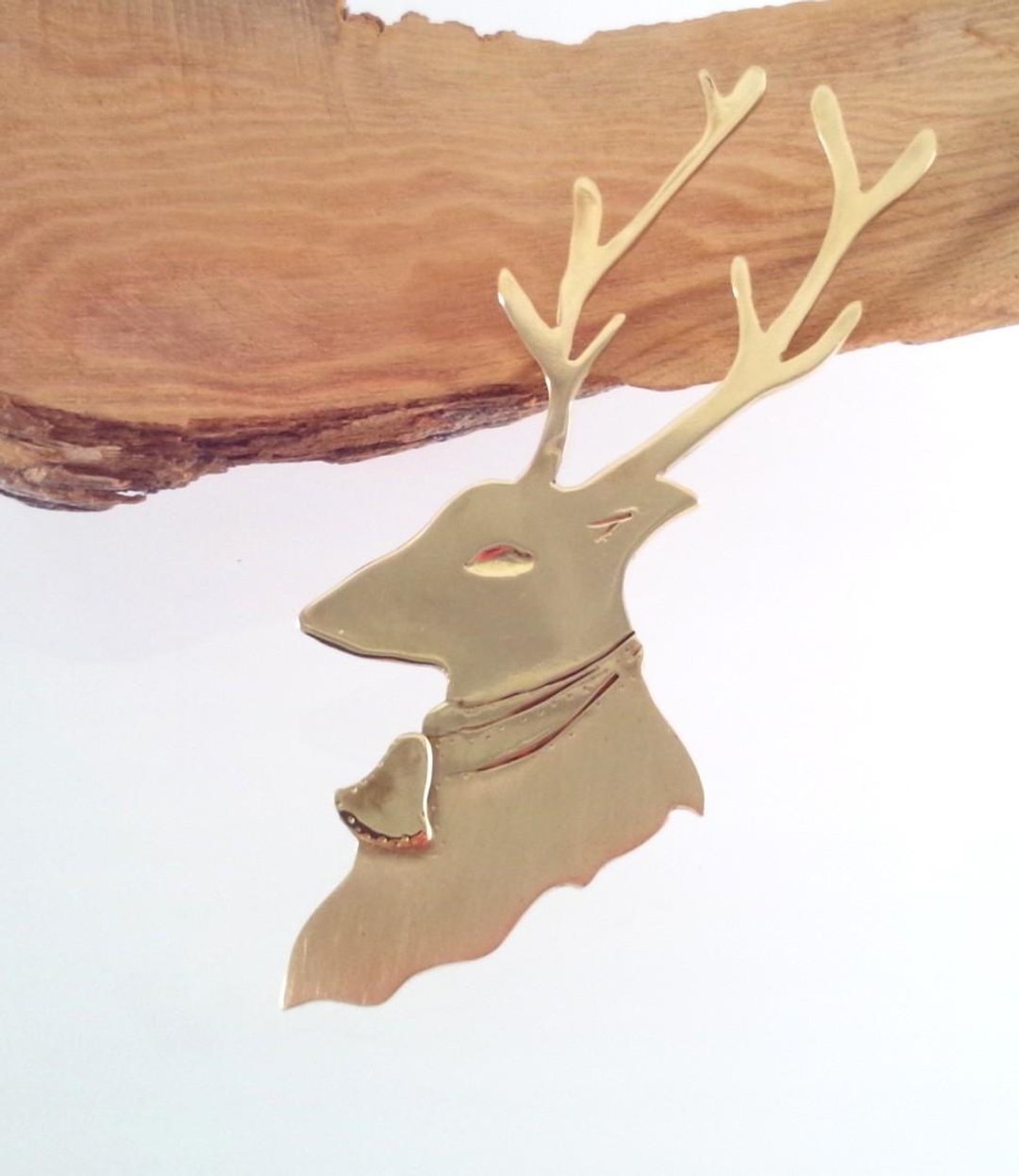 Reindeer Rein Deer Brooch SV / Brass - 胸针 - 其他金属 
