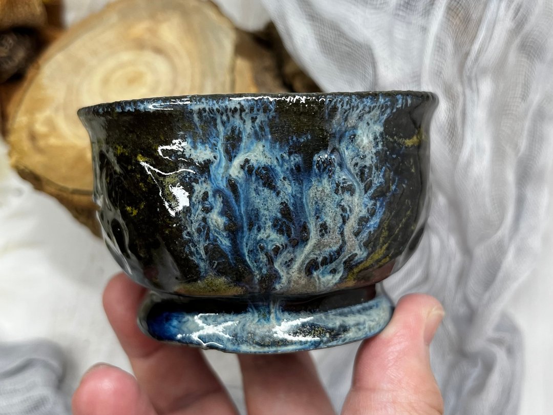 手作 手捏陶 柴烧主人杯 茶碗 茶杯 - 茶具/茶杯 - 陶 