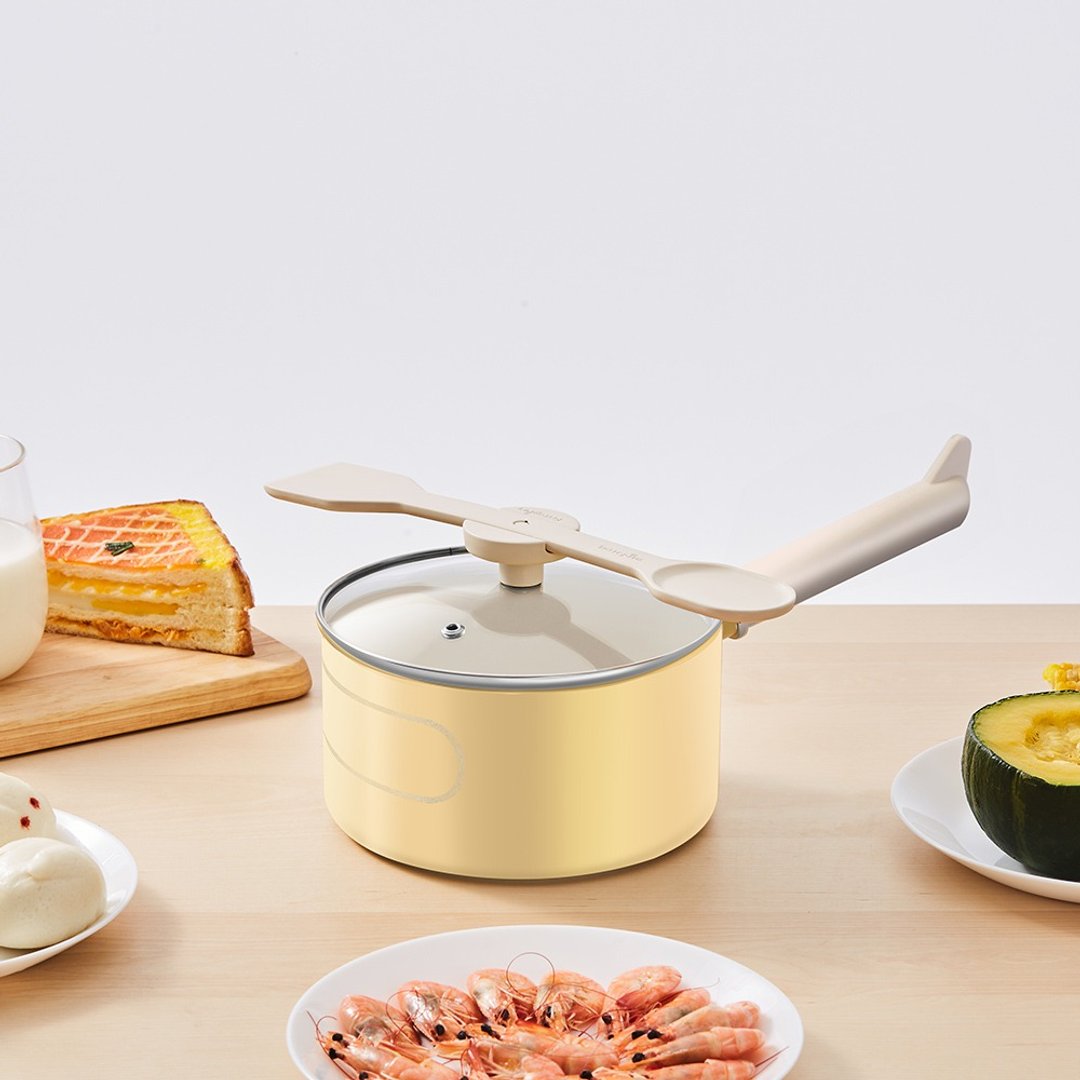 【Taste Plus】悦味KIDS亲子锅系列 内外不沾锅 直升机奶锅 16cm - 锅具/烤盘 - 铝合金 黄色
