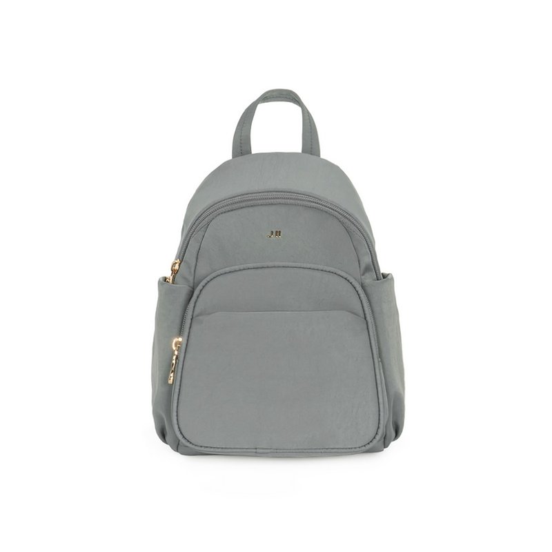 后背包-米娜多层防泼水后背包(迷你款)-6602-30-多色任选 - 后背包/双肩包 - 尼龙 灰色