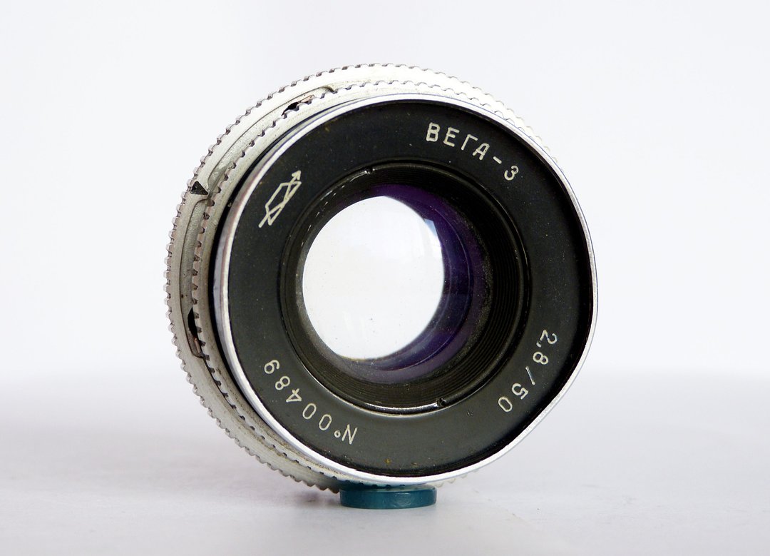 Vega-3 2.8/50 USSR lens for SLR Zenit-4 Zenit-5 C mount KMZ for parts - 相机 - 其他材质 灰色