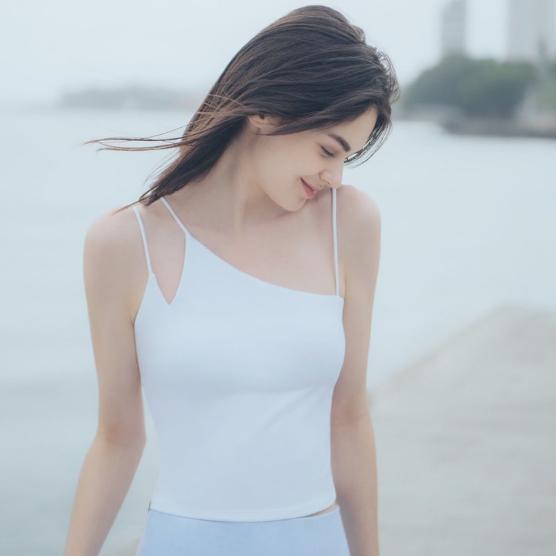 【MACACA】日光青屿温柔背心 - AIE1083 白 - 女装运动衣 - 尼龙 白色
