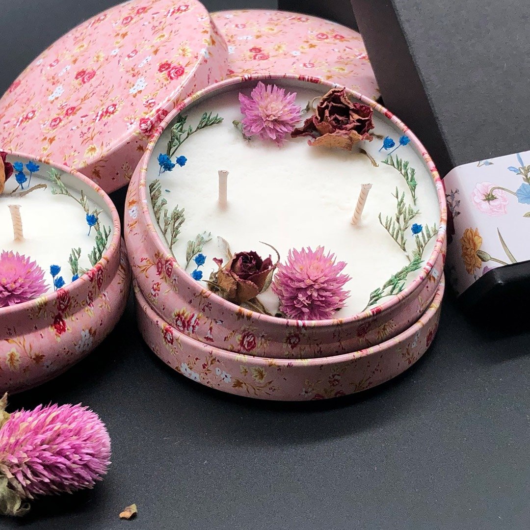 克莉丝玫瑰(花香调)大豆蜡烛 居家香氛系列 礼物小品 探房礼 - 香薰/精油/线香 - 蜡 绿色