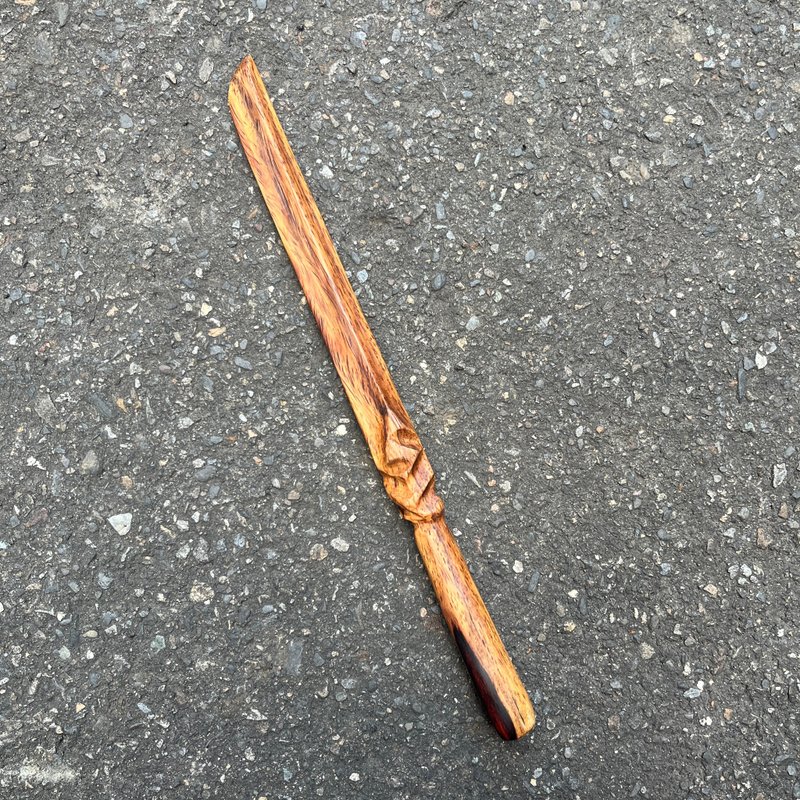 我制杖　刀形魔杖　英蕴　指挥棒　手工魔杖　手工法杖 - 摆饰 - 木头 红色
