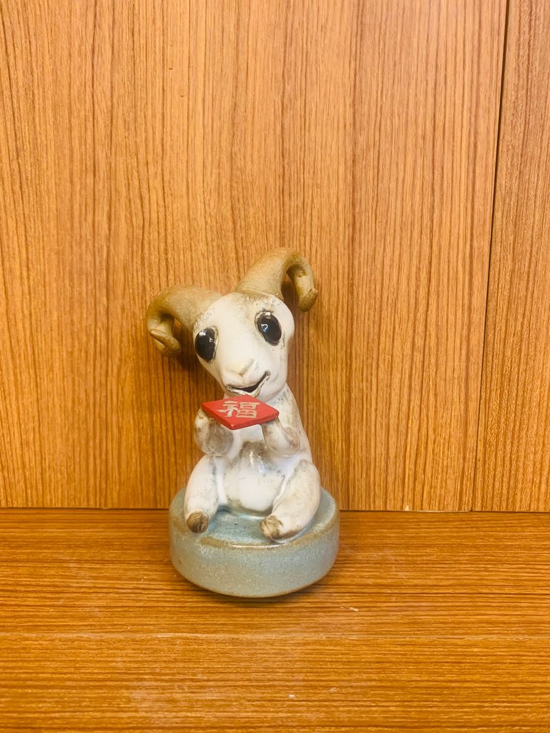 N131白房子十二生肖精油陶瓷音乐盒(羊) - 摆饰 - 陶 透明