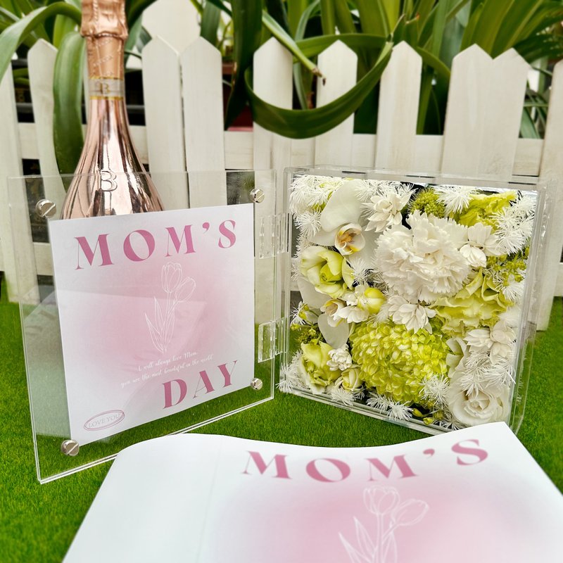 定制化礼物丨亚克力相册鲜花盒 浪漫定制化  送妈妈可定制相片 - 摆饰 - 压克力 