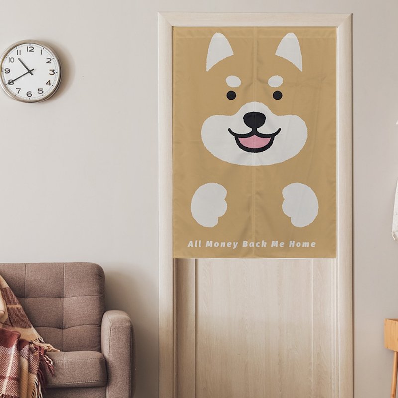 【预购】好运招柴文创门帘-弹性布 - 门帘/门牌 - 棉．麻 橘色