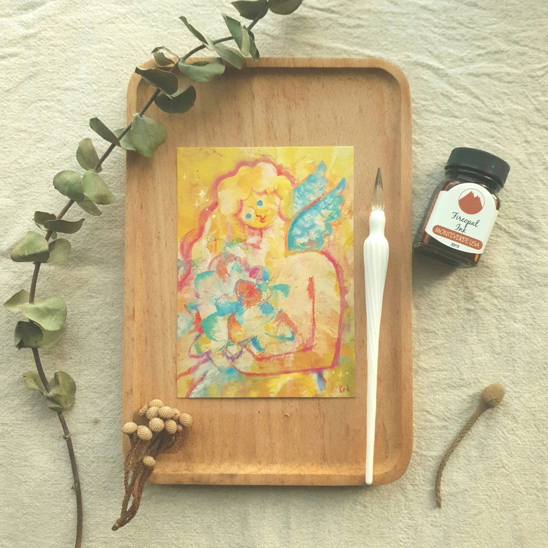 心灵 /祝福 /明信片 我明白我很有力量 - 卡片/明信片 - 纸 多色