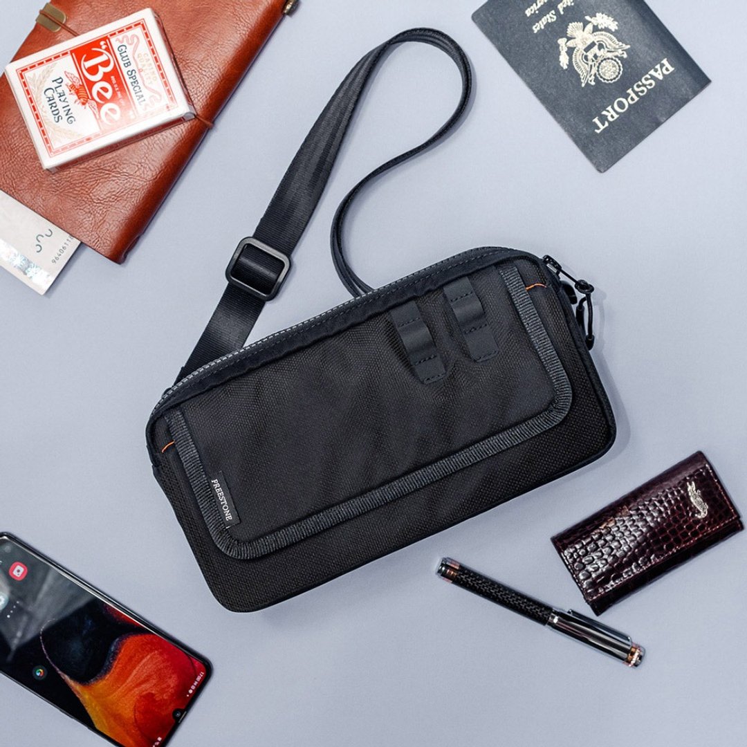 Fastpac 快翻小包 - 火岩黑 | DWR防泼水 斜肩包 胸包 腰包 - 侧背包/斜挎包 - 防水材质 黑色