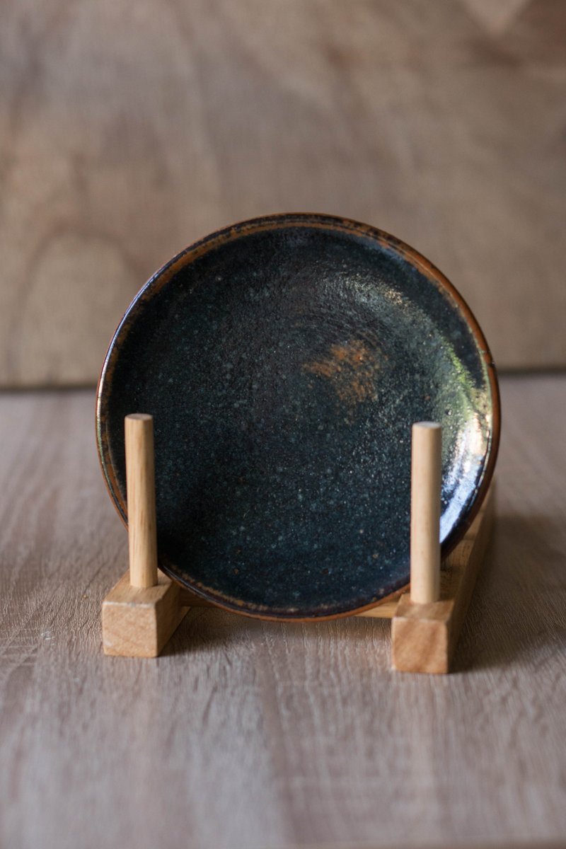 月夜飞影盘 - 盘子/餐盘/盘架 - 陶 蓝色