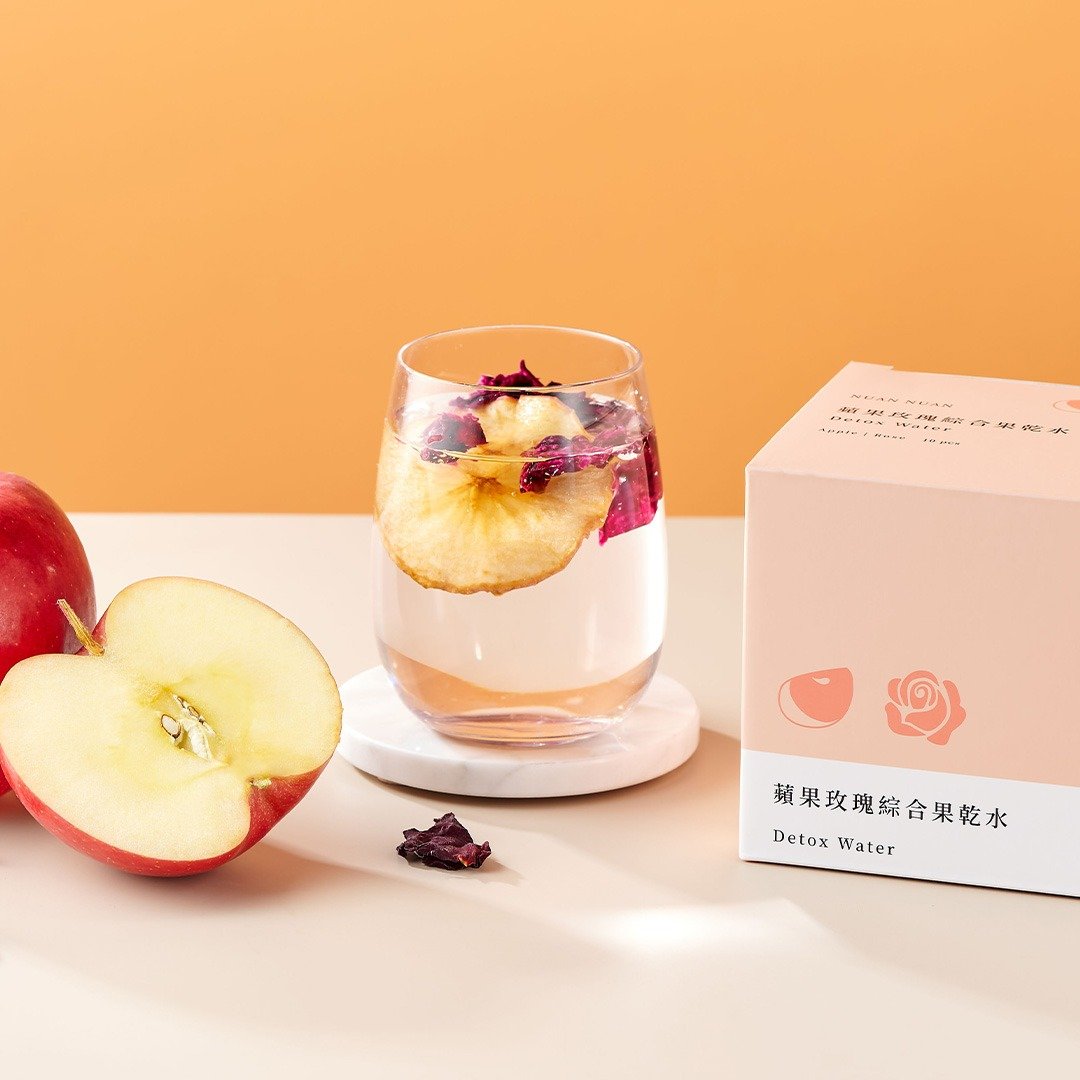 促进消化【苹果玫瑰综合果干水 10入】果干水 低热量 - 茶 - 新鲜食材 