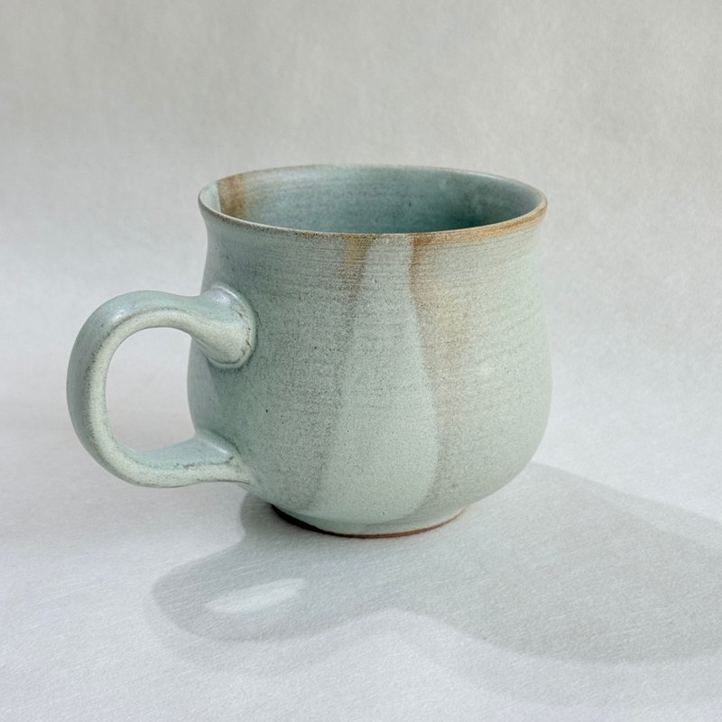 柔光莫兰迪。马克杯 手工陶瓷茶杯 咖啡杯 陶艺 新年礼物 - 其他杯子 - 陶 绿色