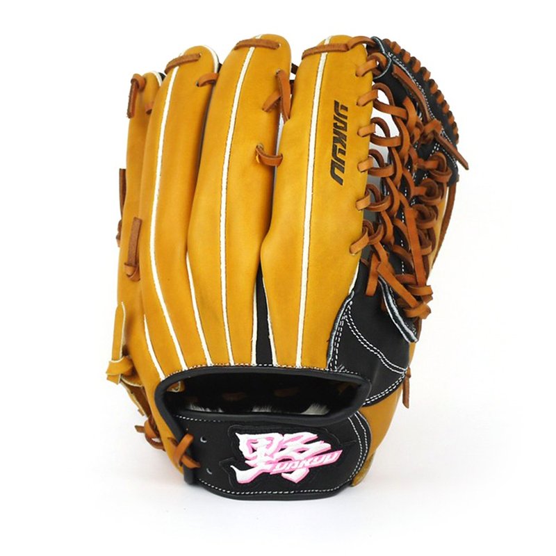 【野YAKYU】即战力系列(12.75吋)T网 - 原皮/黑 - 运动配件 - 真皮 橘色