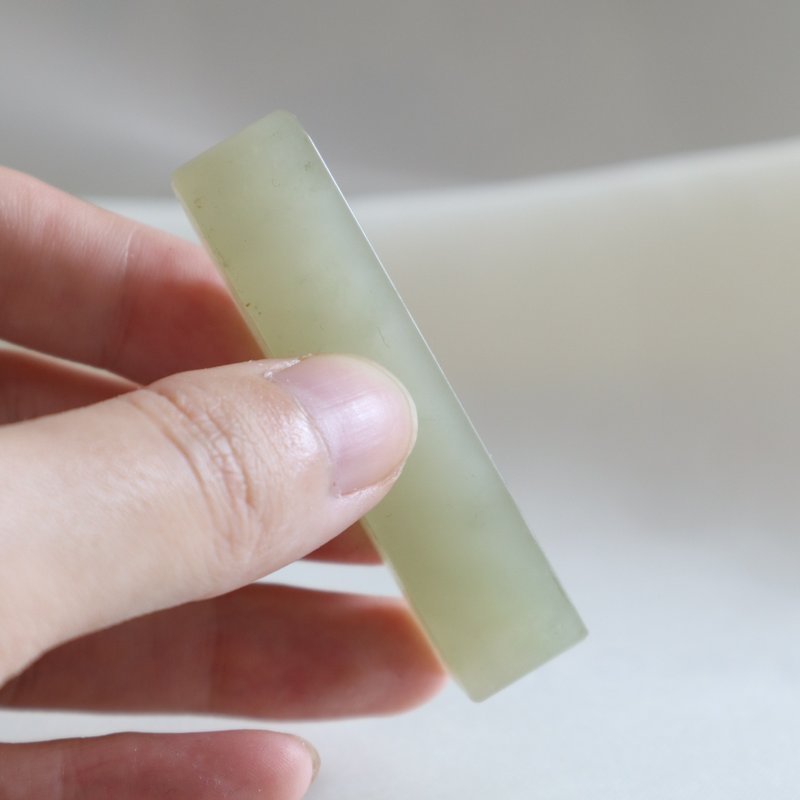 姓名印鉴章客制签名设计硬笔书法落款玻璃冻小方章 - 印章/印台 - 石头 透明