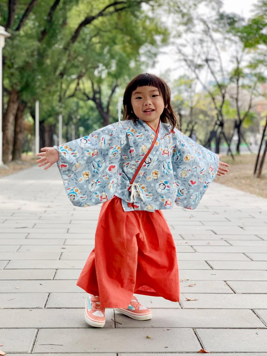 浅草振袖和服(女)-订制 婴幼儿 宝宝 儿童 日本 和服 礼服 衬衫 - 童装礼服/连衣裙 - 棉 蓝色