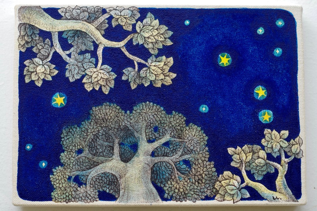 Aries    Original painting  牡羊座  原画  watercolor - 海报/装饰画/版画 - 棉 蓝色