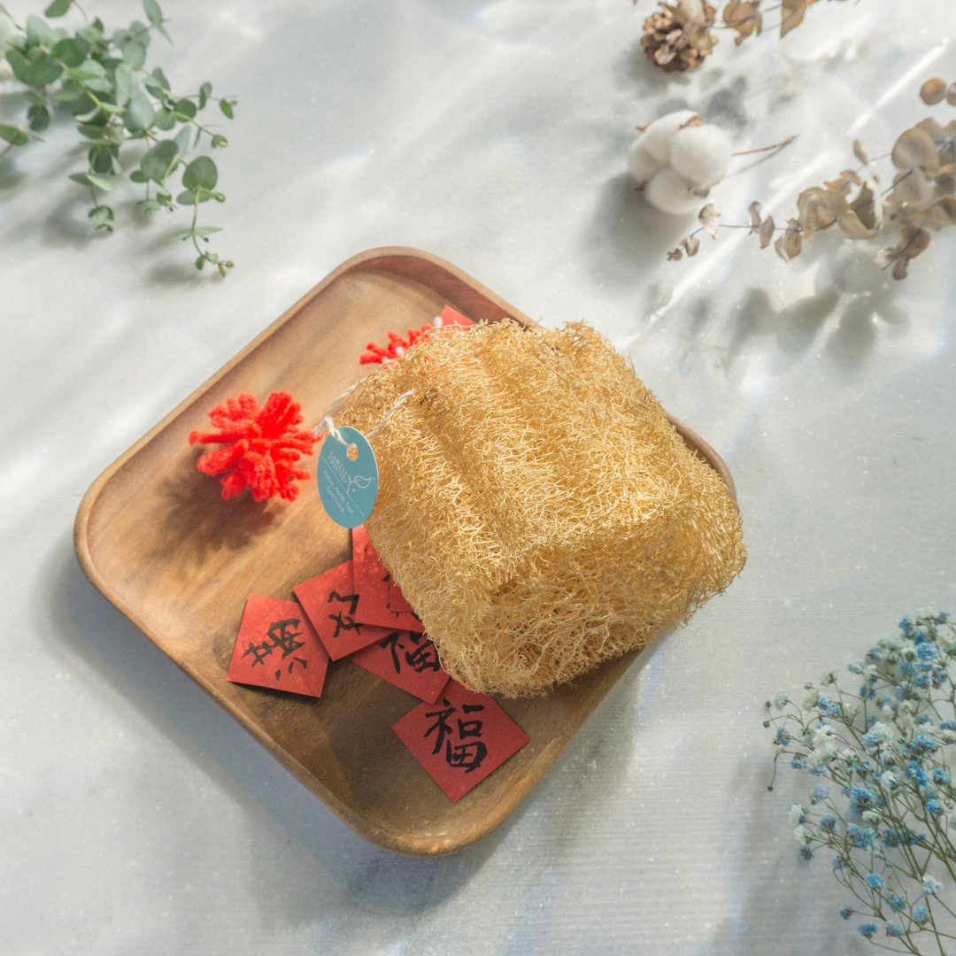 天然环保丝瓜络/菜瓜布 友善小农 环保首选实用婚礼小物活动赠品 - 厨房用具 - 植物．花 蓝色
