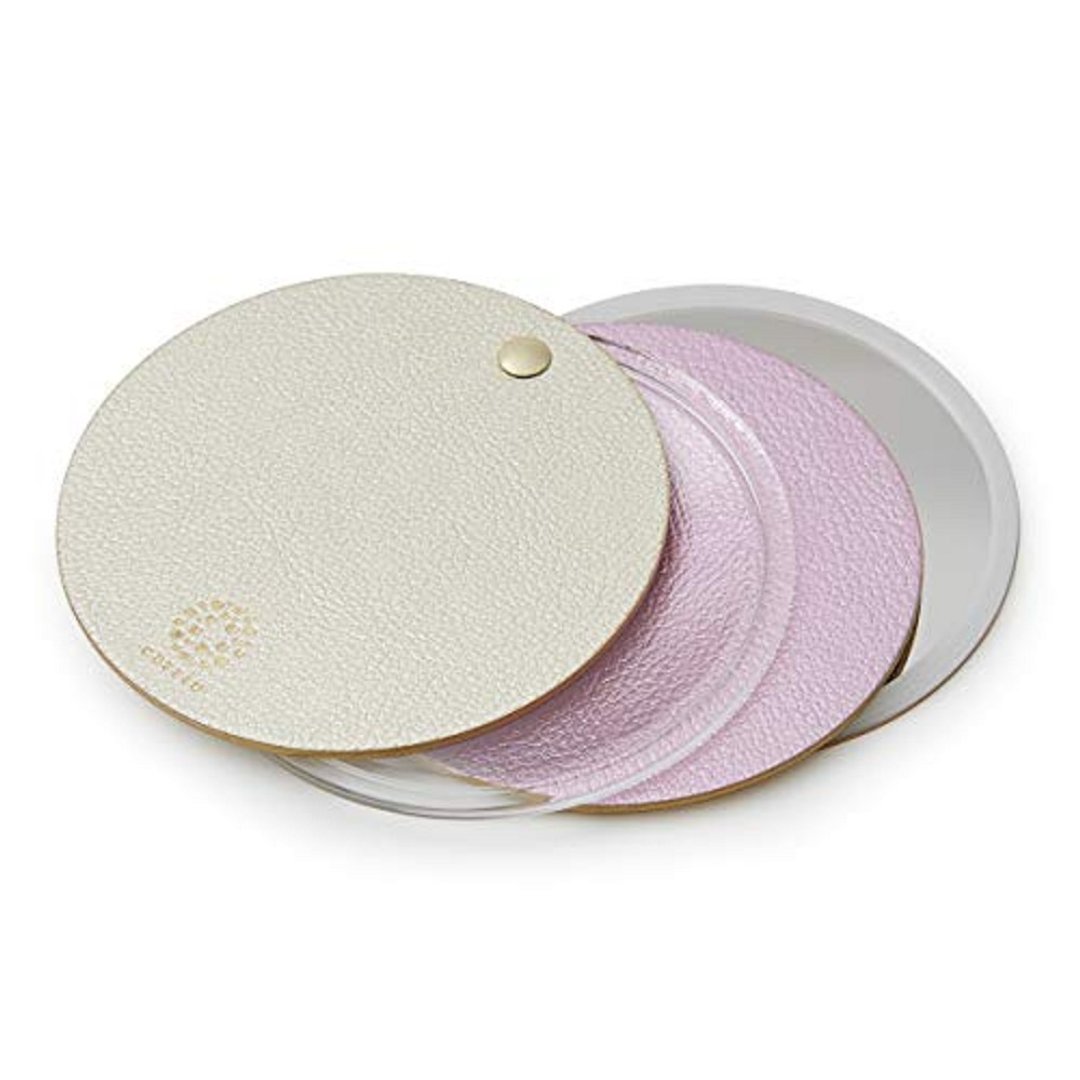 Carrie Magnifying Glass & Pocket Mirror/ Champagne - 彩妆刷具/镜子/梳子 - 其他材质 金色