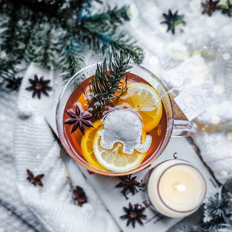 5 个大象形状的茶袋，送给最好的朋友。想念你给闺蜜、最好的朋友的礼物创意 - 茶 - 其他材质 白色