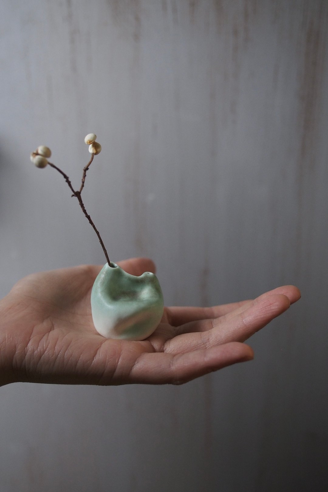 青山绿 小花瓶 / 陶瓷花器 - 花瓶/陶器 - 陶 绿色
