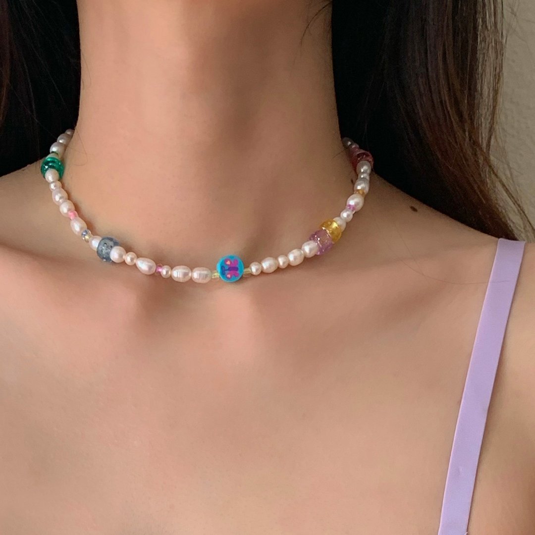 FUN BUN NECKLACE - 项链 - 珍珠 